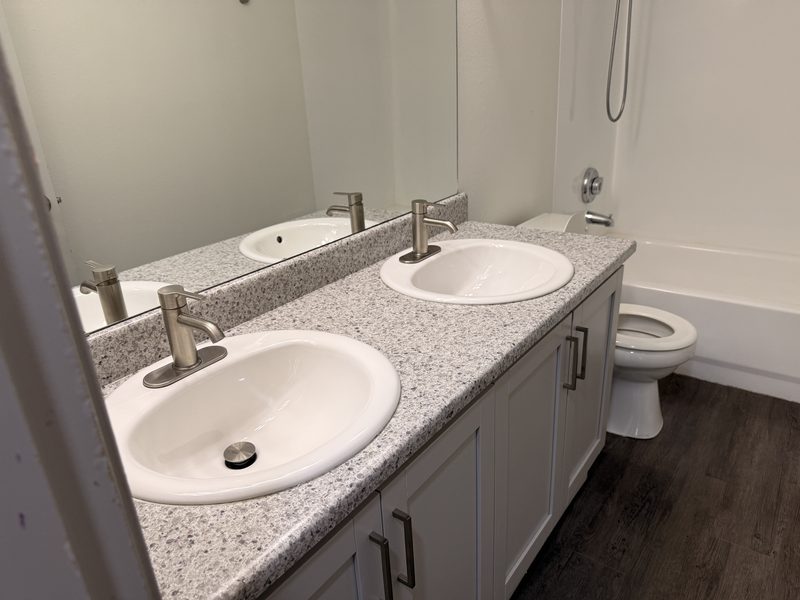 Bathroom vanity cleaned during a move-out clean by Ultimate Cleaning Service